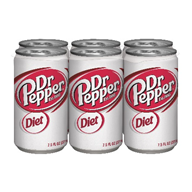 A six-pack of Dr. Pepper